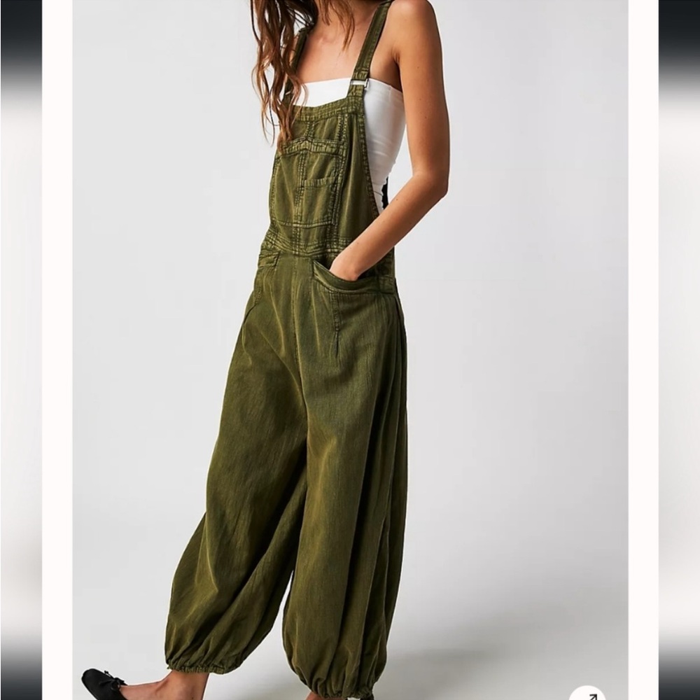 Free People Follow the Sun one piece/ overalls - Avacado Tree (green) xs